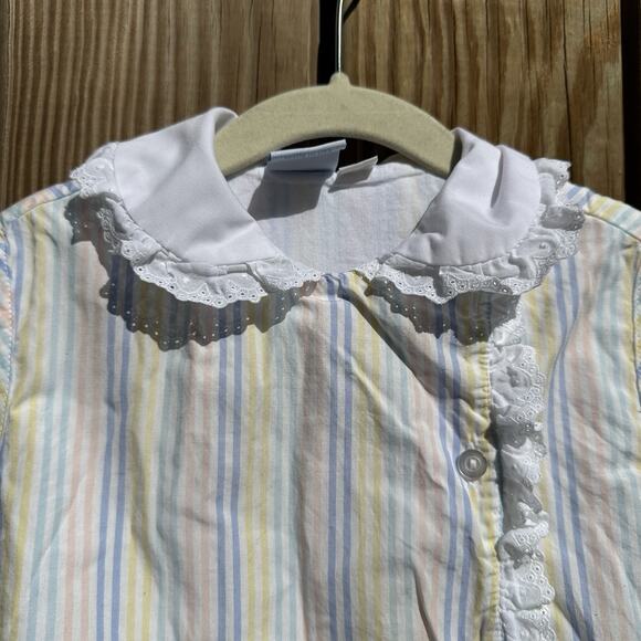 Thread Heirloom Collection Toddler Dress Size 4 Rainbow Striped Lace Kidcore‎ - Picture 2 of 5